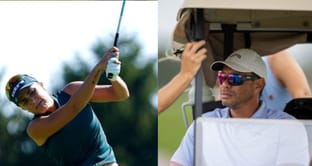 Lexi Thompson poses with Tiger Woods, reveals feeling 'honored' to play at Hero World Challenge Pro-Am