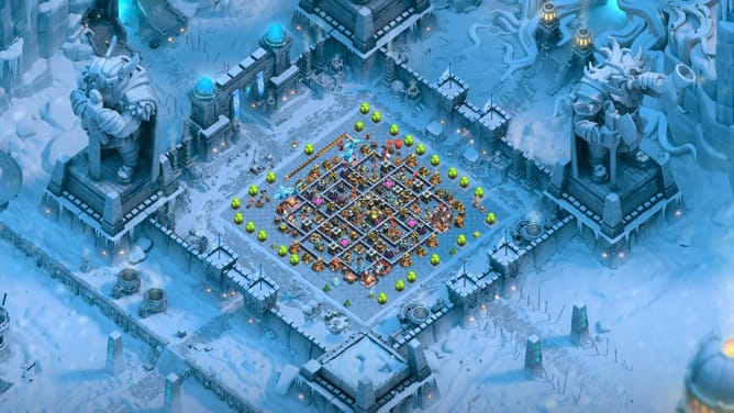 Clash of Clans Frost Age scenery: Cost and Design