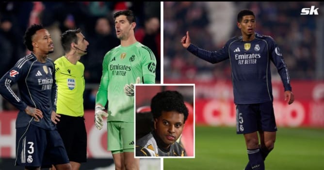 Thibaut Courtois and Jude Bellingham make feelings clear after Rodrygo denied of penalty in Real Madrid draw vs Girona