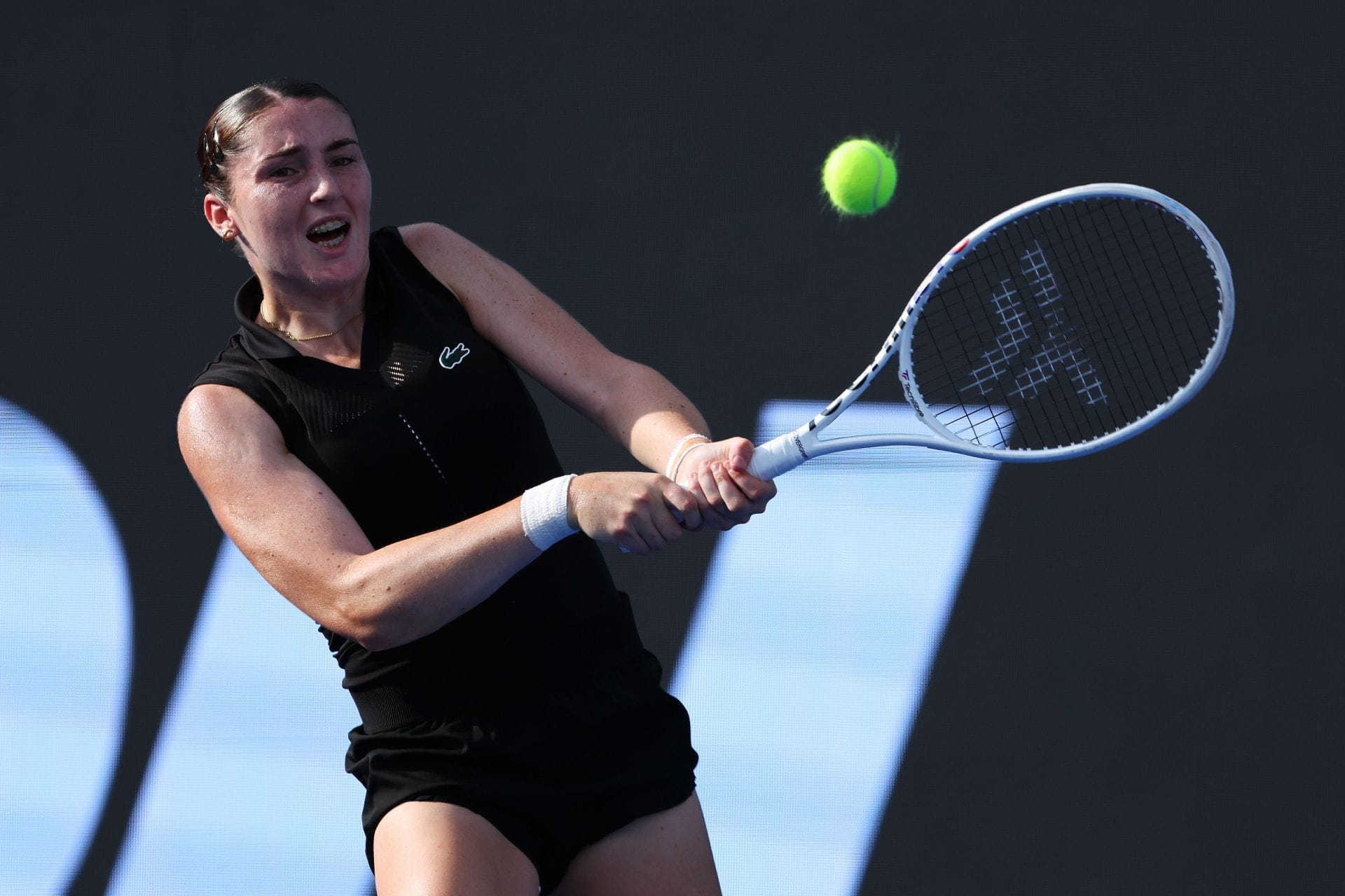 Elsa Jacquemot at the Guadalajara Open 2025. (Photo: Getty)