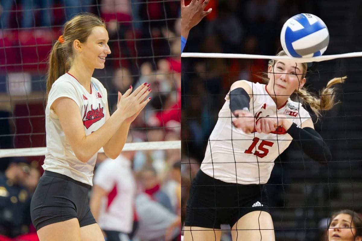 Nebraska volleyball players Bergen Reilly and Andi Jackson - Source: Getty