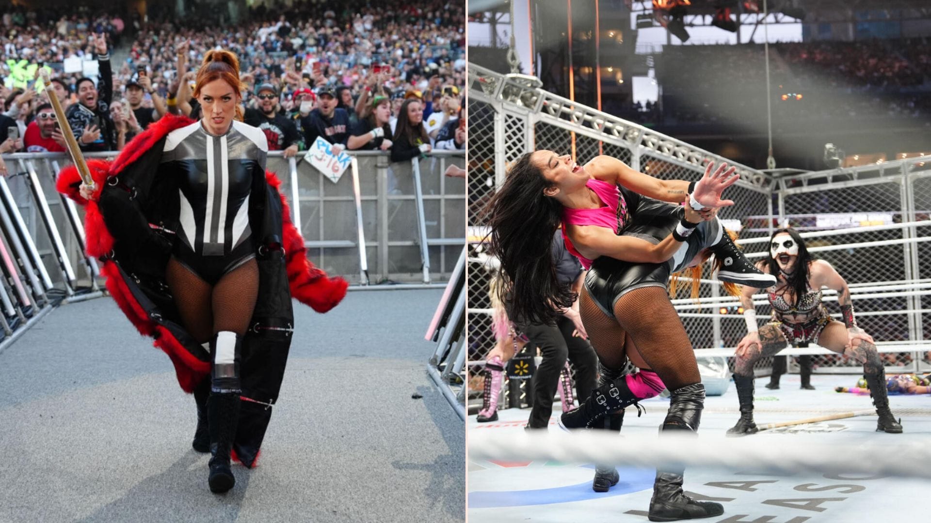 Stills from WWE Survivor Series: WarGames (Images via WWE.com)