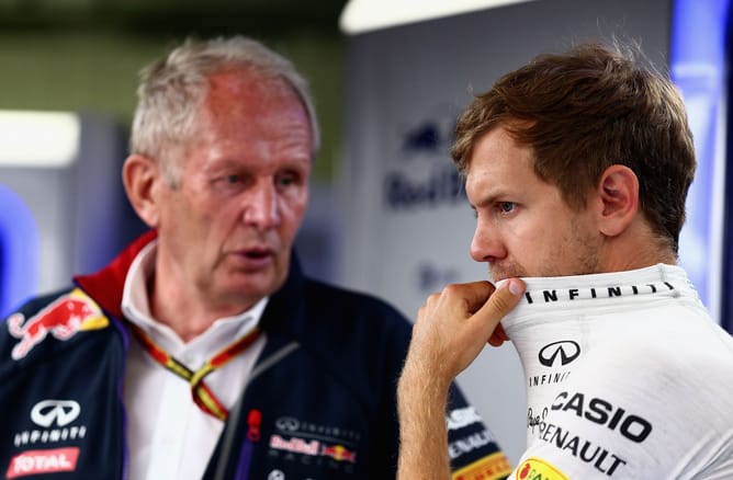 Sebastian Vettel reacts to Helmut Marko's Red Bull exit amid rumors of replacing him