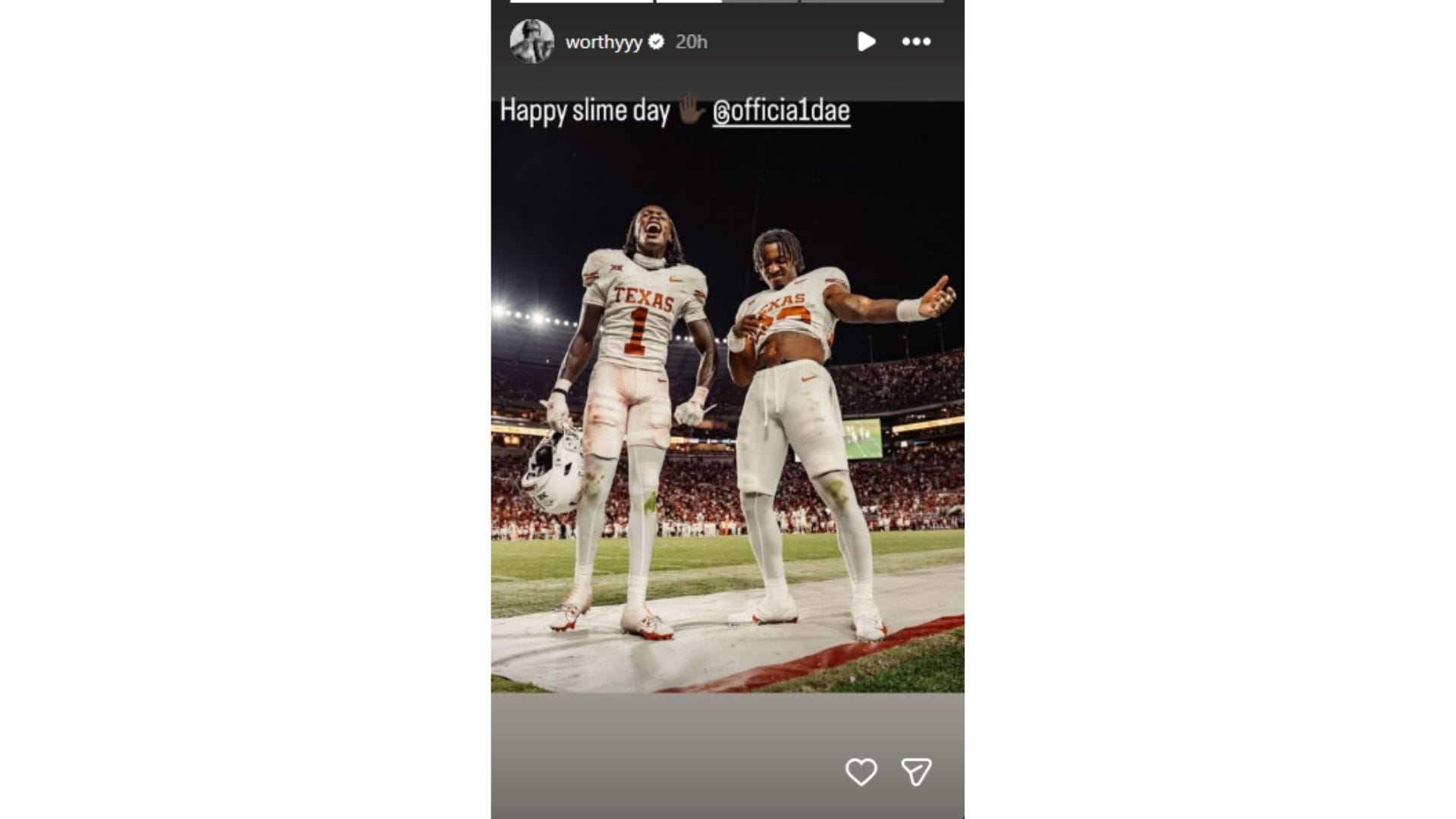 Worthy&#039;s second post for Jahdae Barron&#039;s birthday. (Credit: @worthyyy)