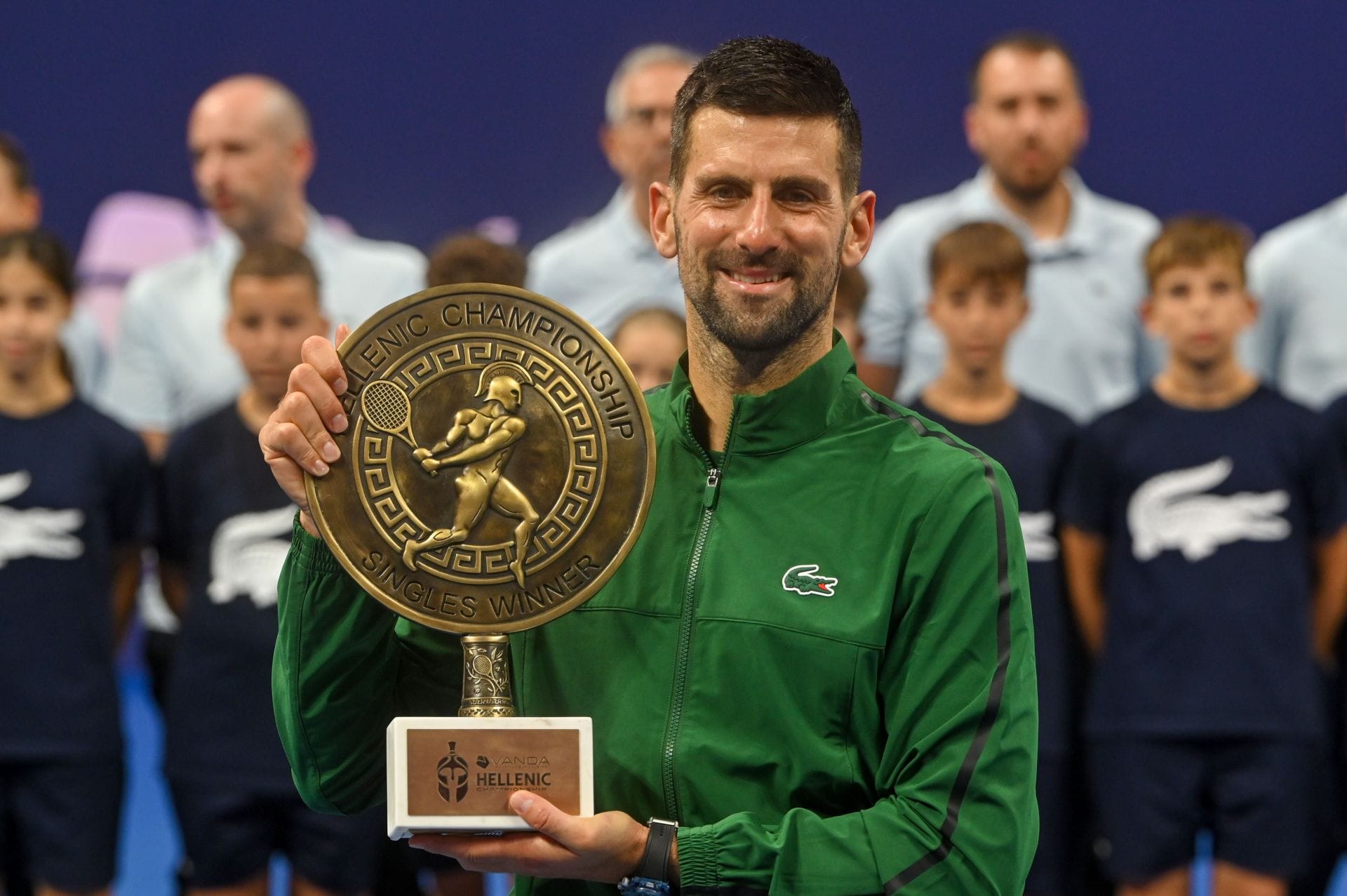 Novak Djokovic at the Hellenic Championship 2025. (Photo: Getty)