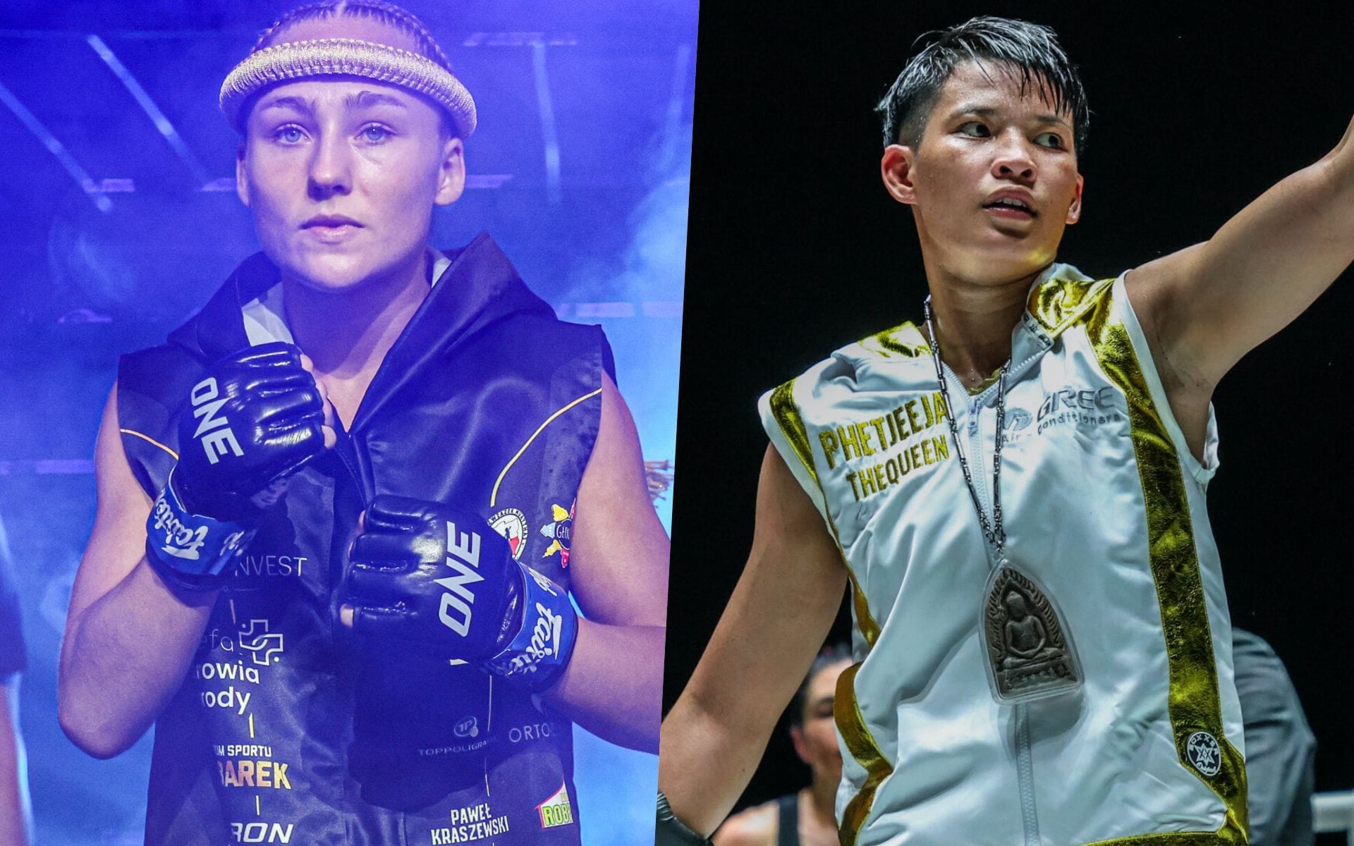Martyna Dominczak (L) vs Phetjeeja (R) | Photo by ONE Championship