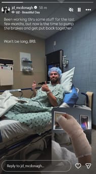 JD McDonagh broke the news on social media