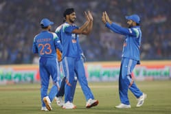 Marco Jansen departs for 2 after hitting one from Arshdeep Singh straight to long-off in IND vs SA 2025 2nd ODI [Watch]