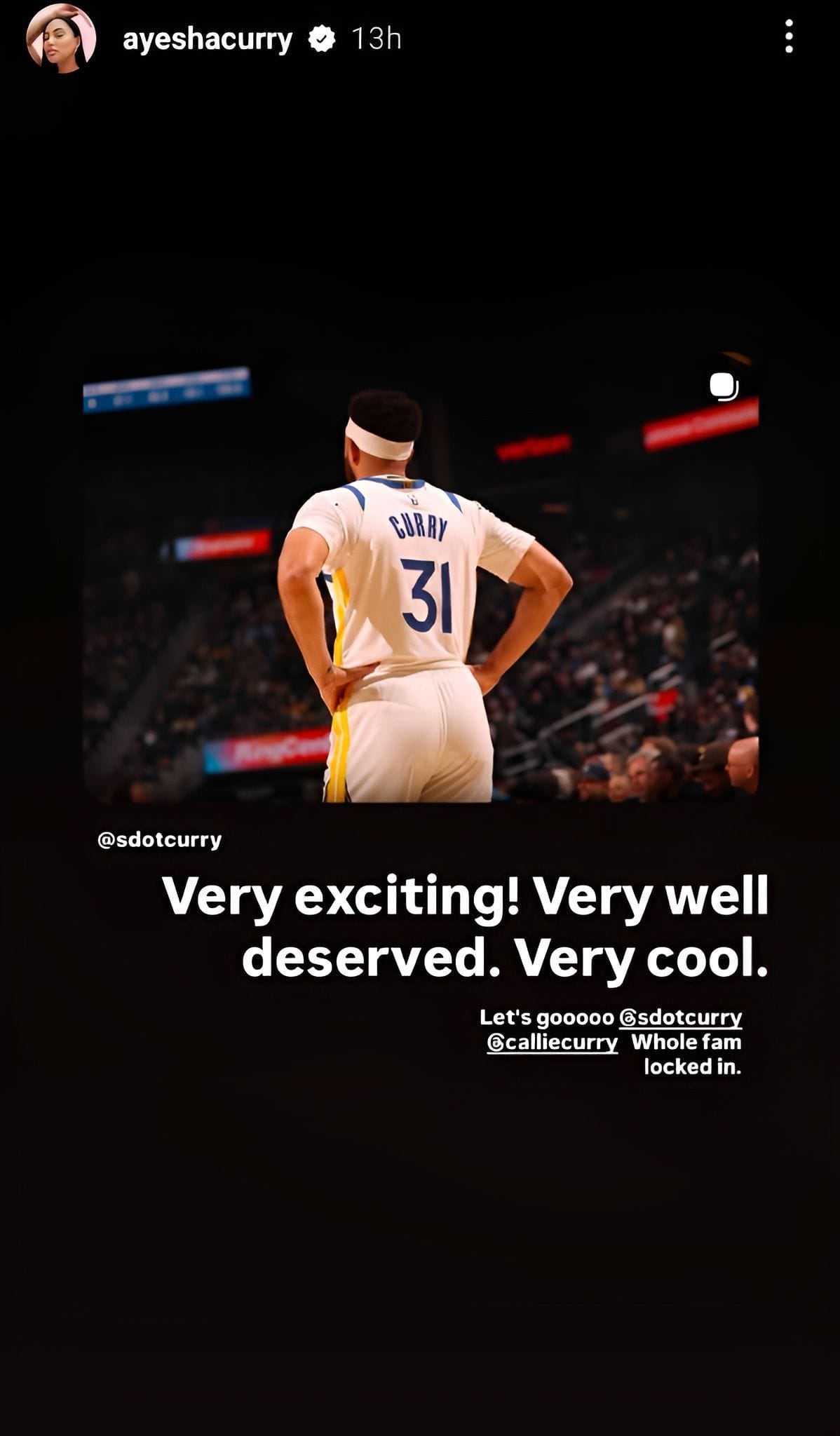 Steph Curry&rsquo;s Wife Ayesha Curry Fires Up Dub Nation as Seth Curry Declares His Warriors Return Feels Like Home Again