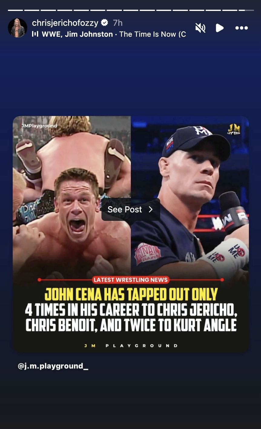 Chris Jericho suddenly drops a huge John Cena reference amid WWE return ...