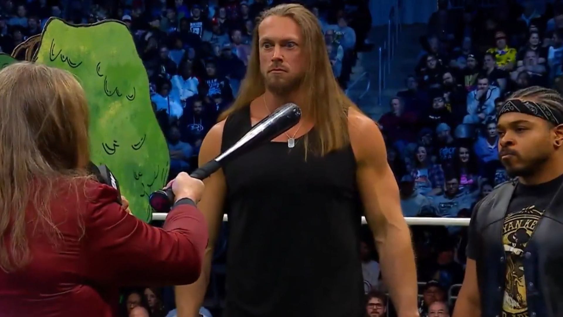 Chris Jericho repreendendo Big Bill e Bryan Keith [Image Credits: @AEW on X]