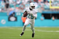 De'Von Achane at New Orleans Saints v Miami Dolphins - NFL 2025 - Source: Getty