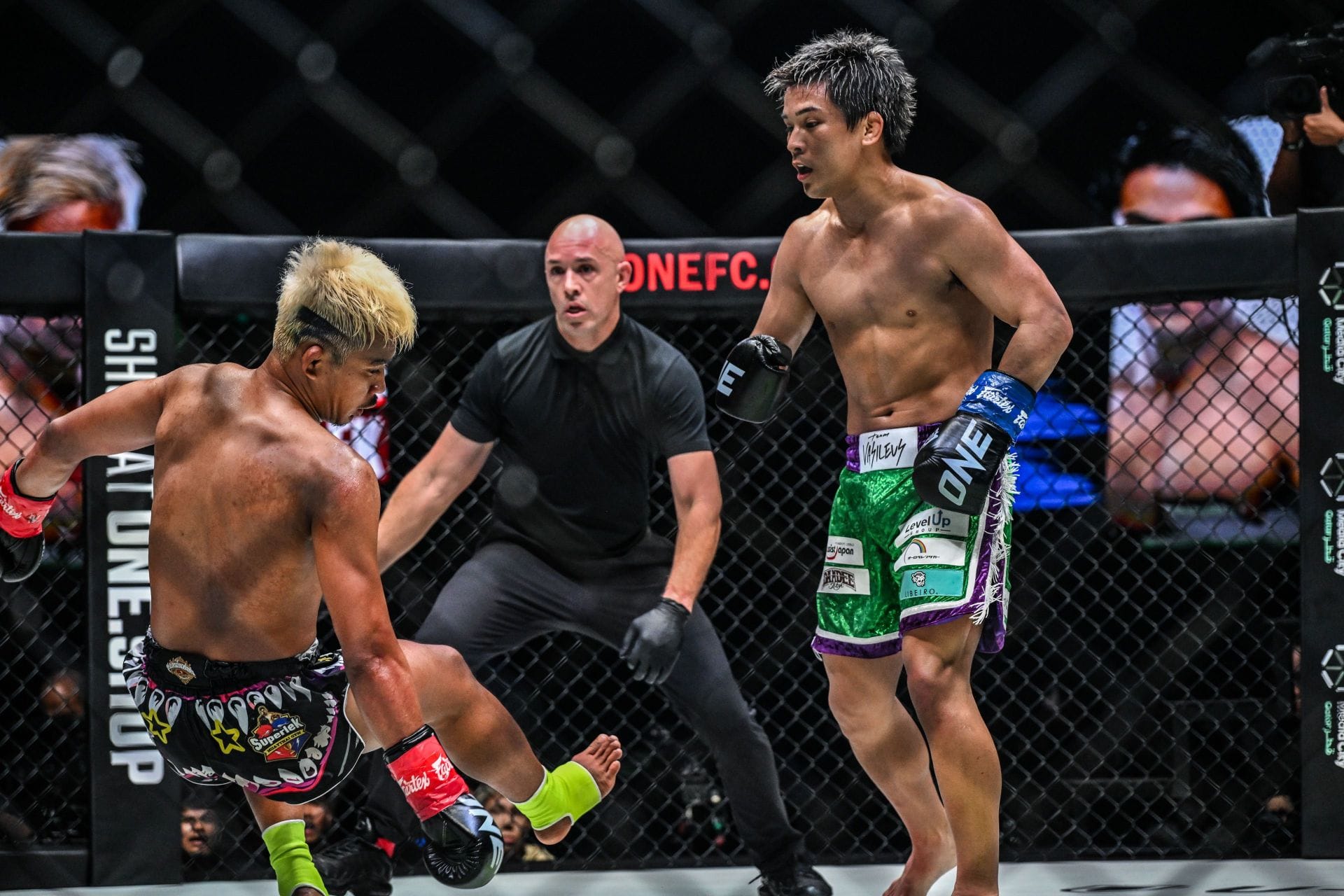 Yuki Yoza (right) bagged another impressive victory at ONE 173 in Japan. [Image: ONE Championship]