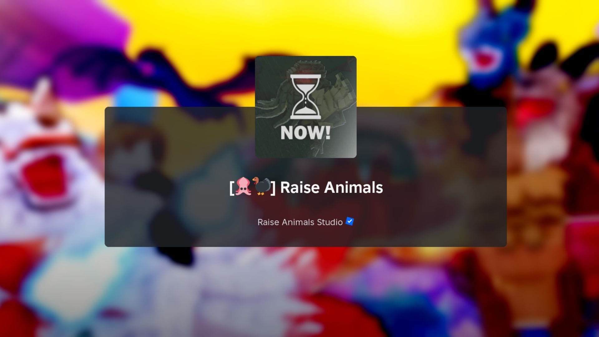 Raise Animals loading screen