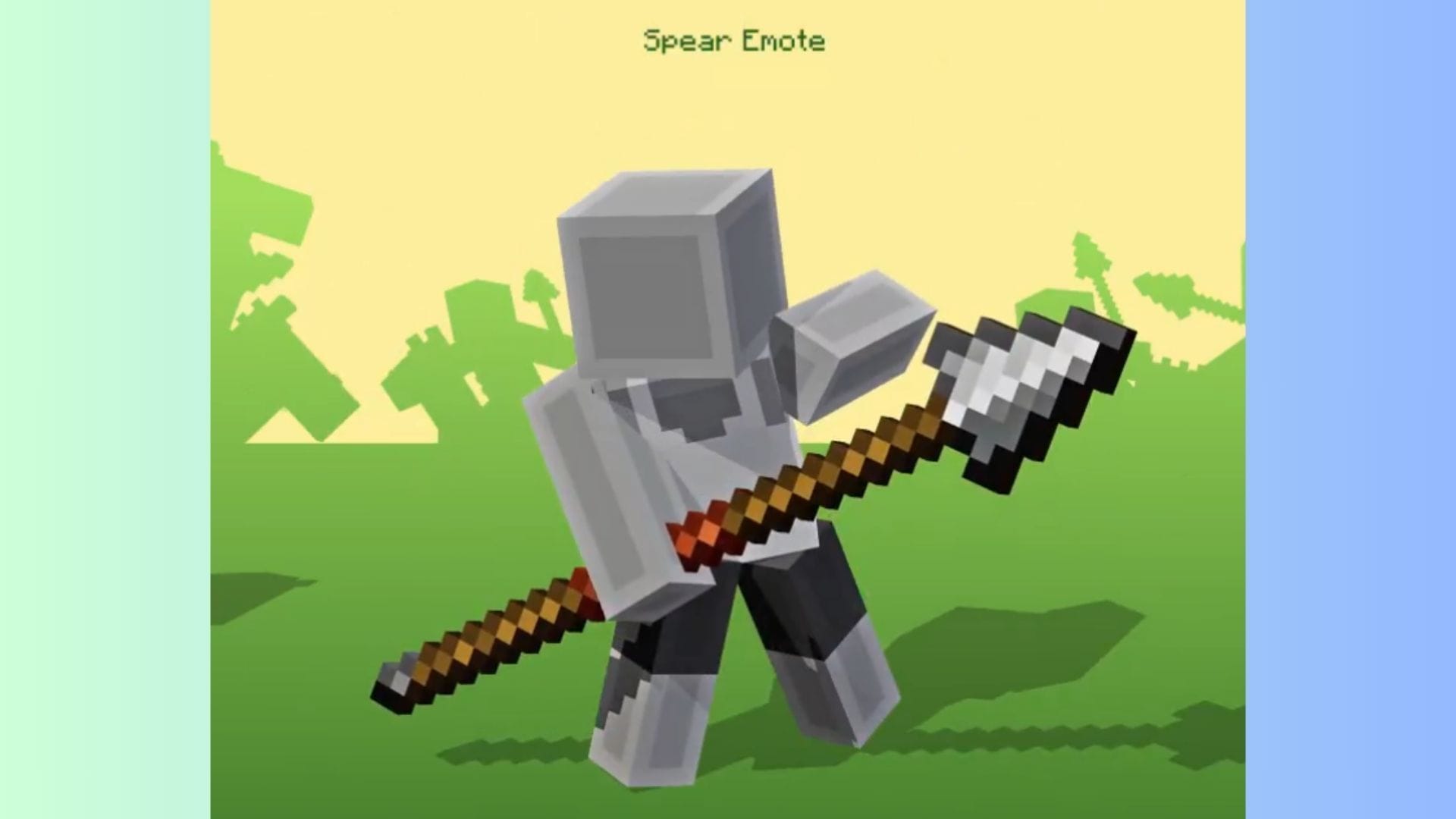 Here&#039;s how you can claim the Spear Emote Minecraft Twitch reward (Image via X/@Minecraft)
