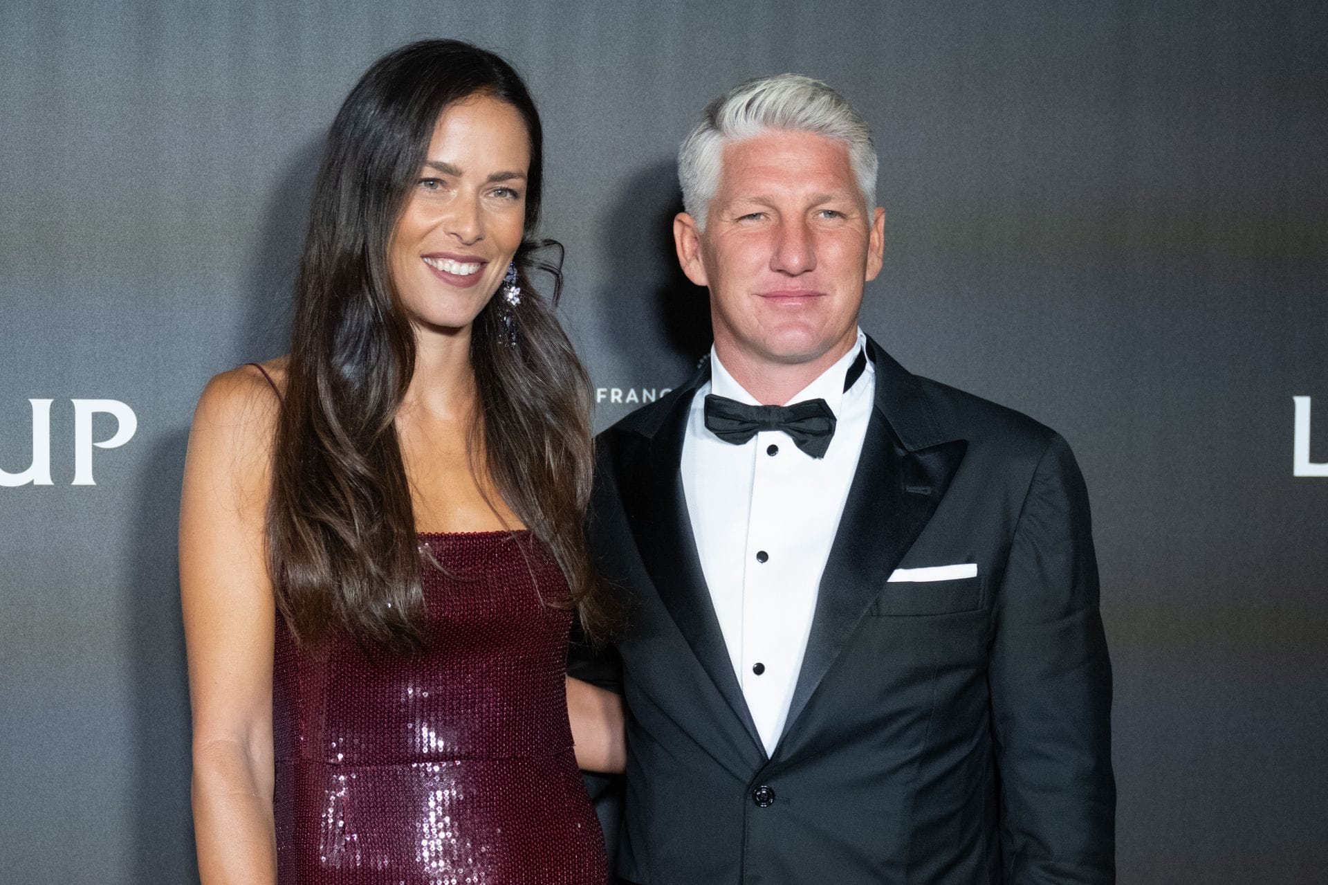 Ana Ivanovic (left) and Bastian Schweinsteiger at the 2024 Laver Cup Opening Night (Source: Getty)