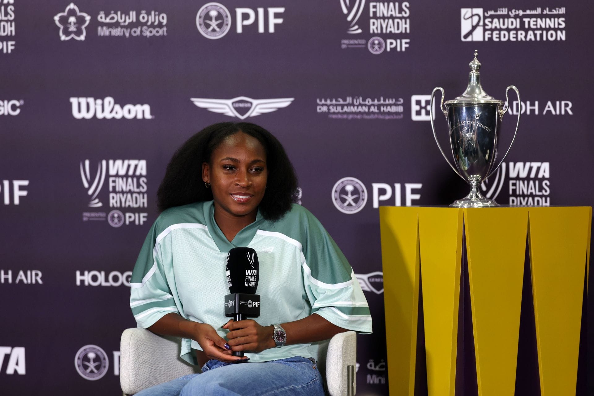 Gauff at the 2025 WTA Finals (Image Source: Getty)