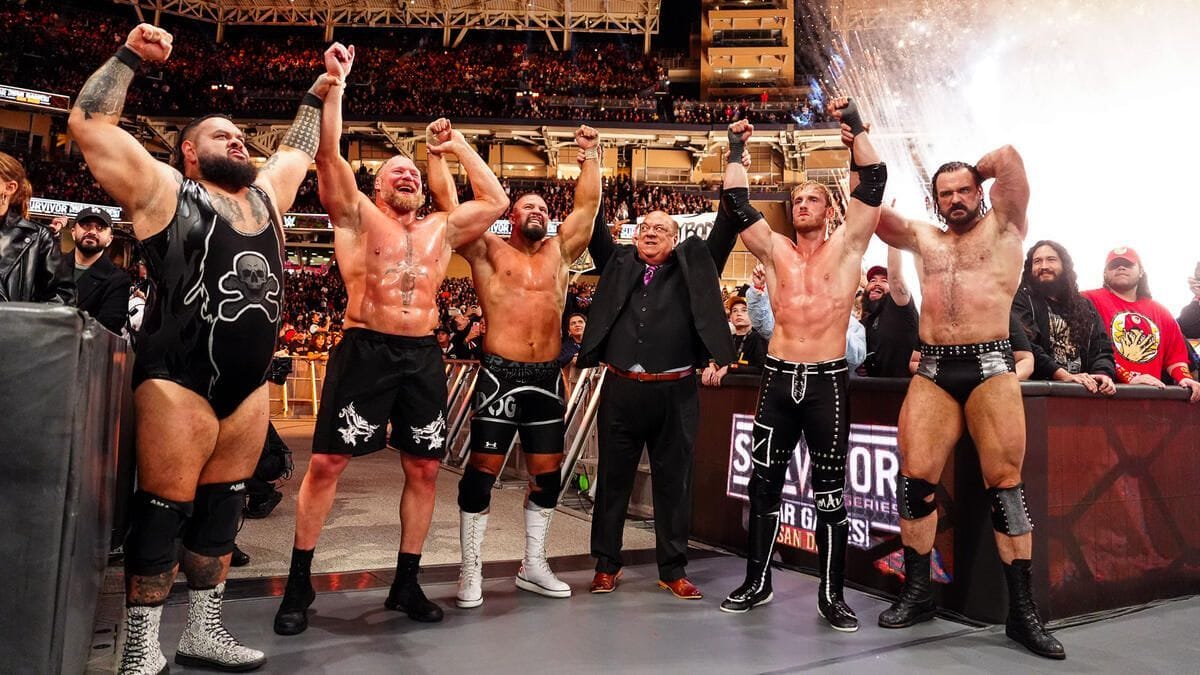 Paul Heyman and his WarGames team (Image Credits: WWE.com)