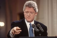 Clinton Press Conference (Image Source: Getty)