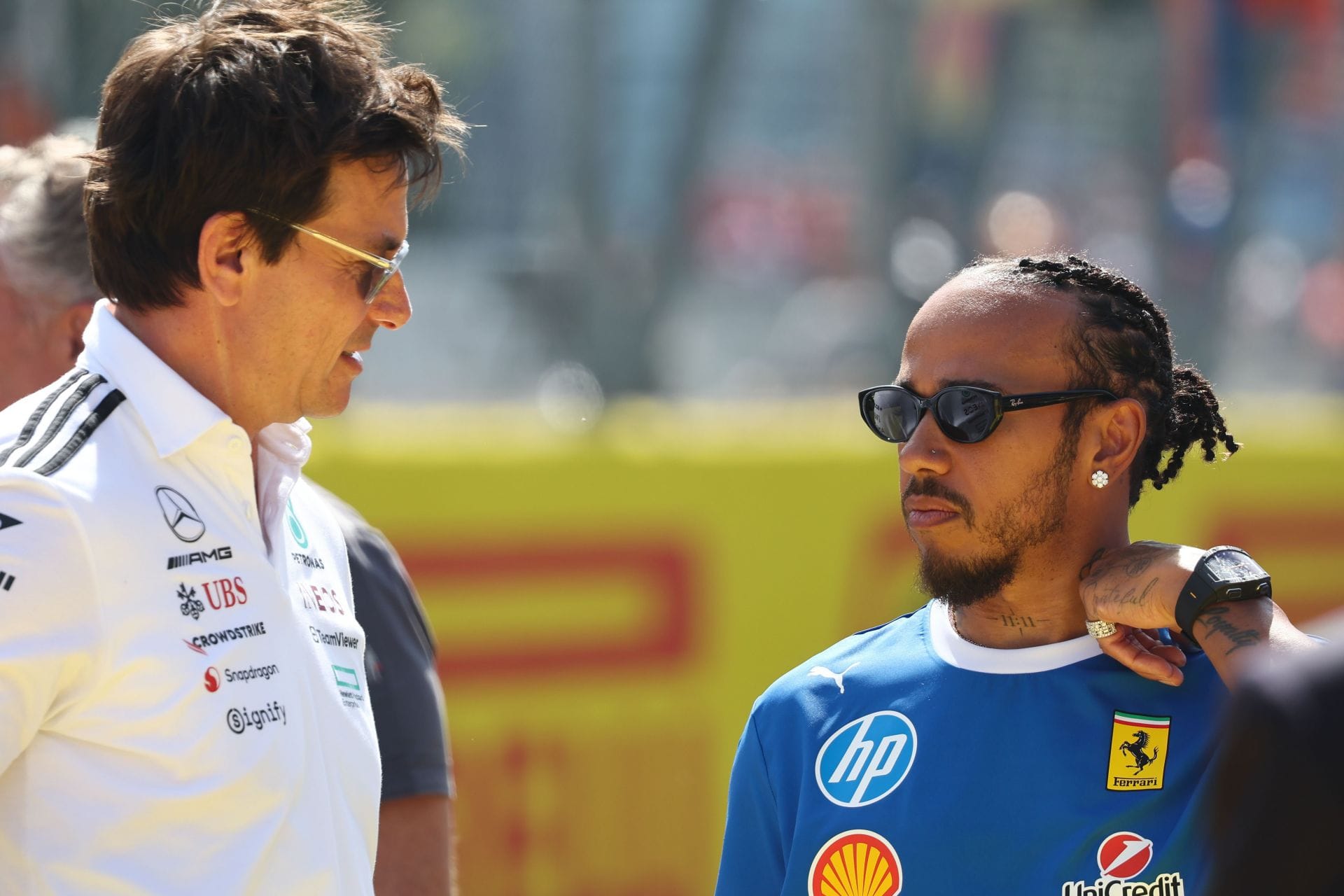 Mercedes boss Toto Wolff opens up on his dismay watching Lewis Hamilton's Iconic picture outside Enzo Ferrari's house
