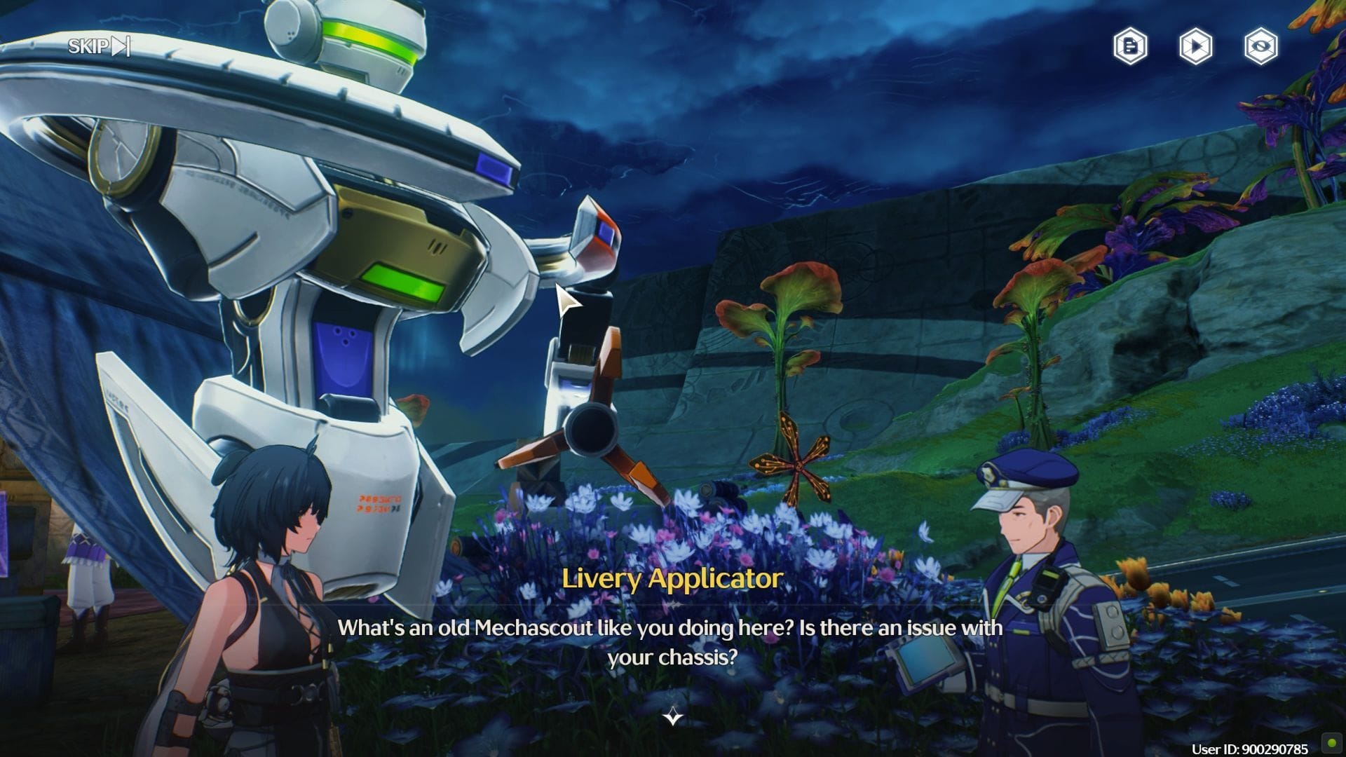 Speak with the Livery Applicator (Image via Kuro Games)