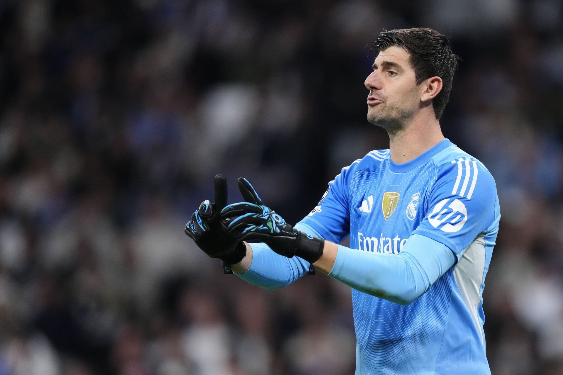 Real Madrid goalkeeper Thibaut Courtois