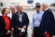 U.S. President Donald Trump and NASCAR Chairman Jim France (L). Source: Getty