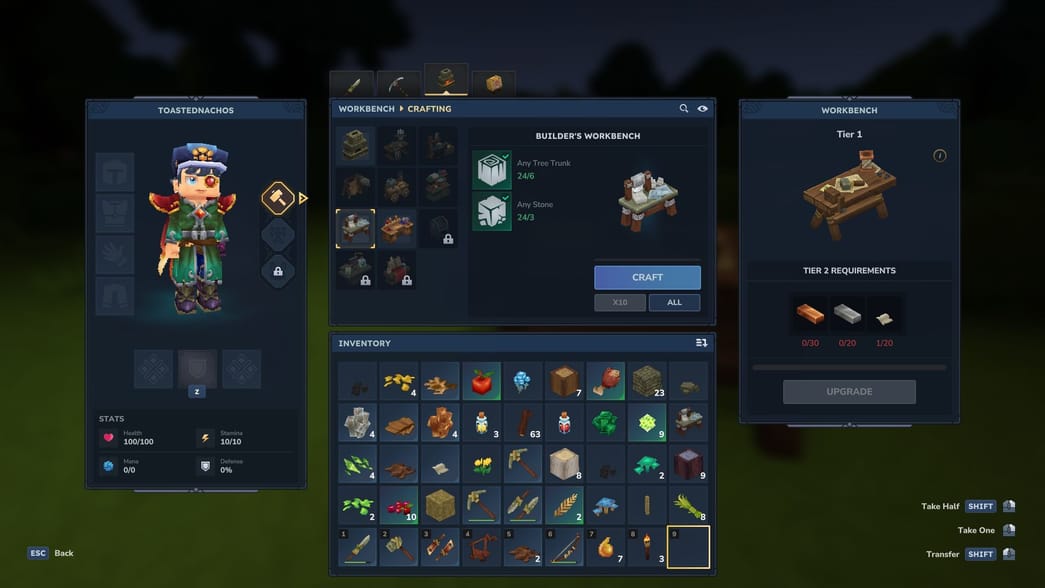 How to make and use Builder's Workbench in Hytale