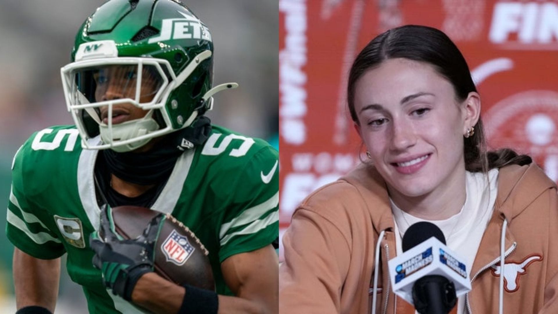 Garrett Wilson an Shay Holle (Source: Imagn)