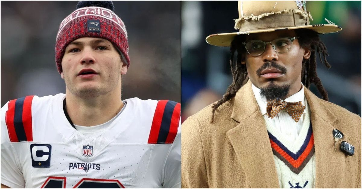 Cam Newton triples down throwing shade at Drake Maye, claims MVP-favorite Patriots QB isn
