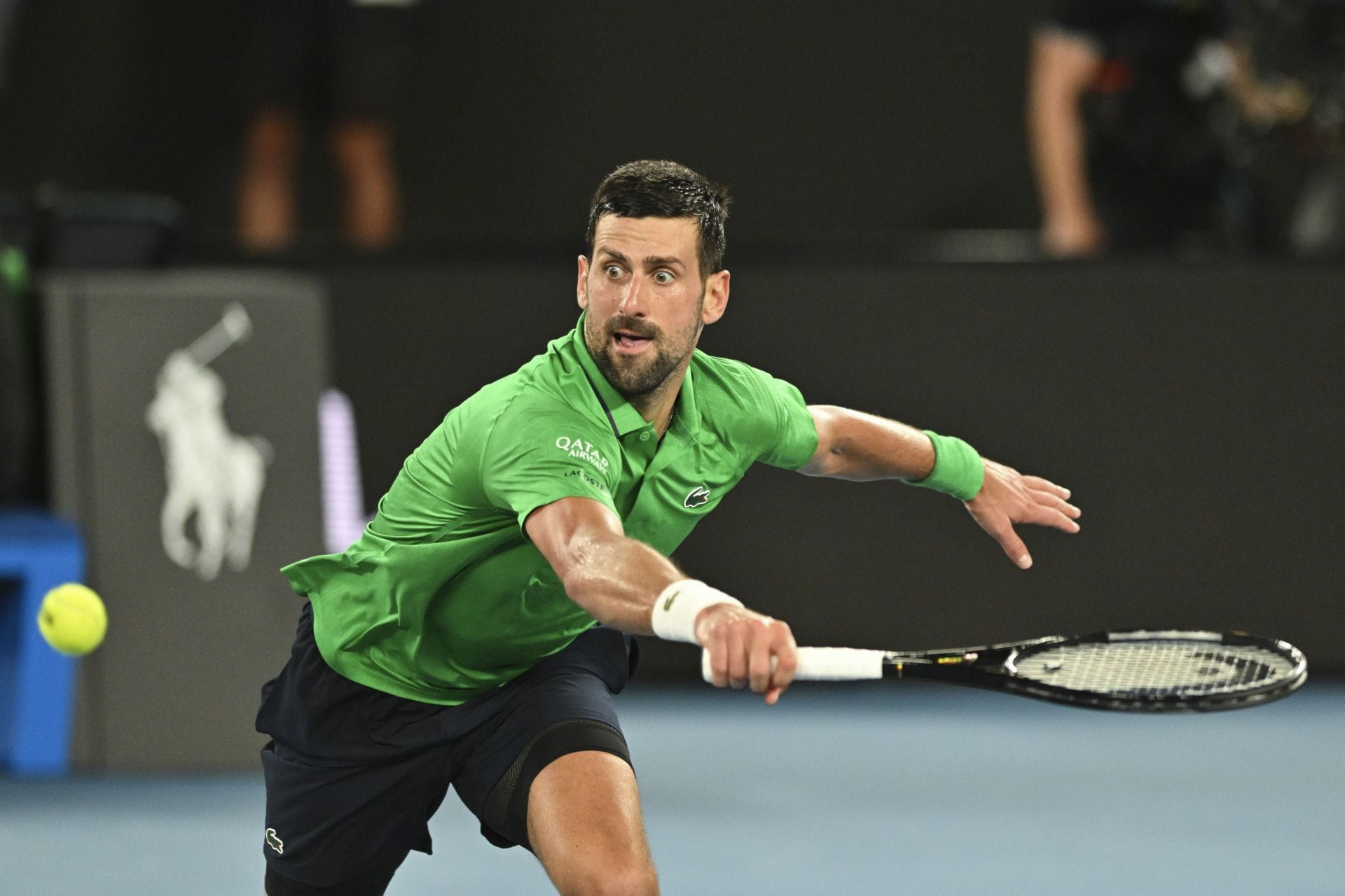 Novak Djokovic at the Australian Open 2026. (Photo: Getty)