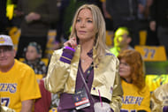Jeanie Buss releases statement about LeBron James being involved in ESPN report. (Photo: IMAGN)