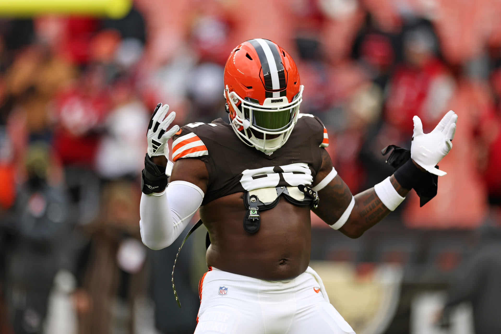 NFL: Cleveland Browns TE David Njoku - Zdroj: Imagn