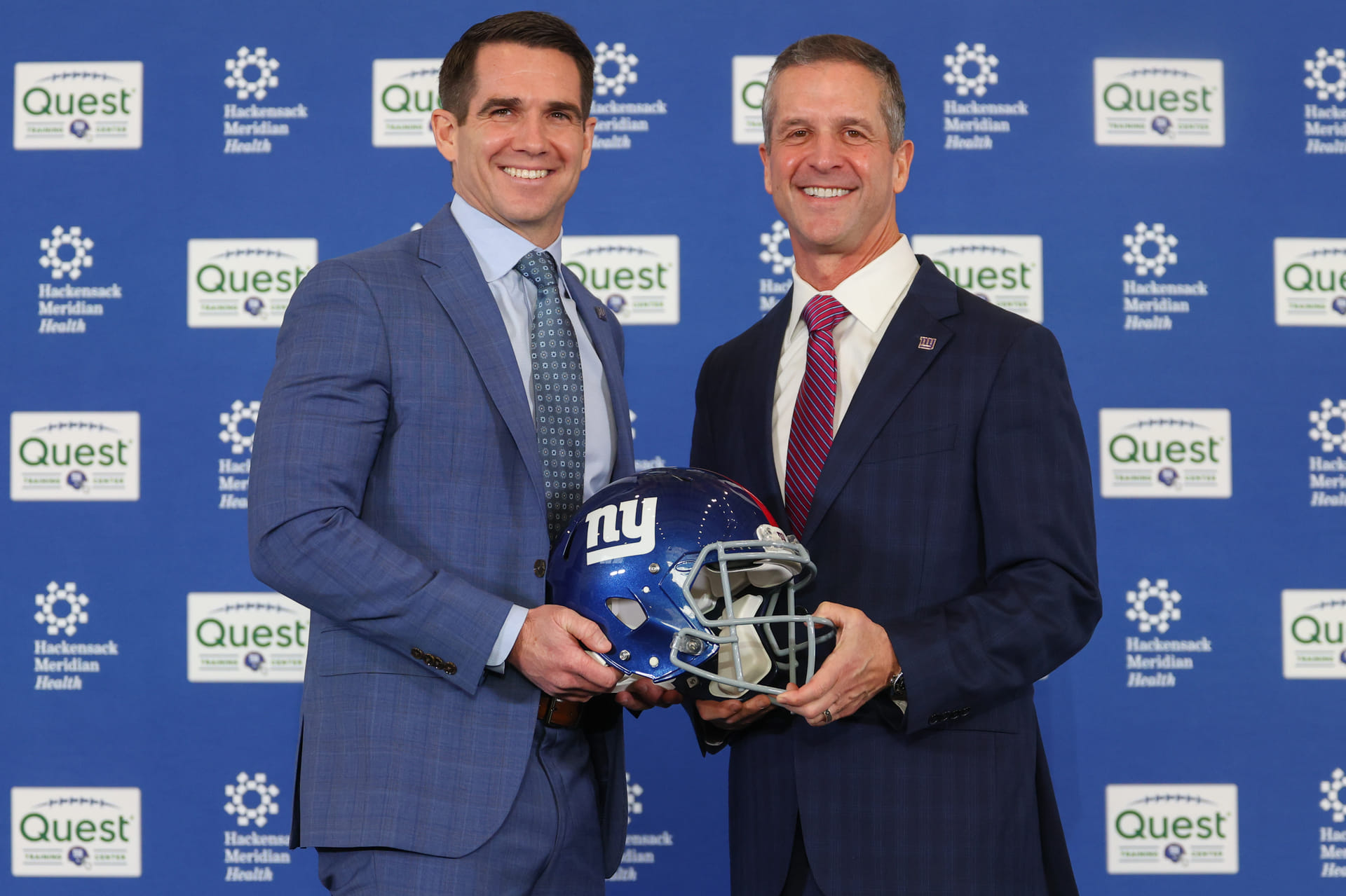 NFL: New York Giants Head Coach John Harbaugh Introductory Press Conference - Source: Imagn