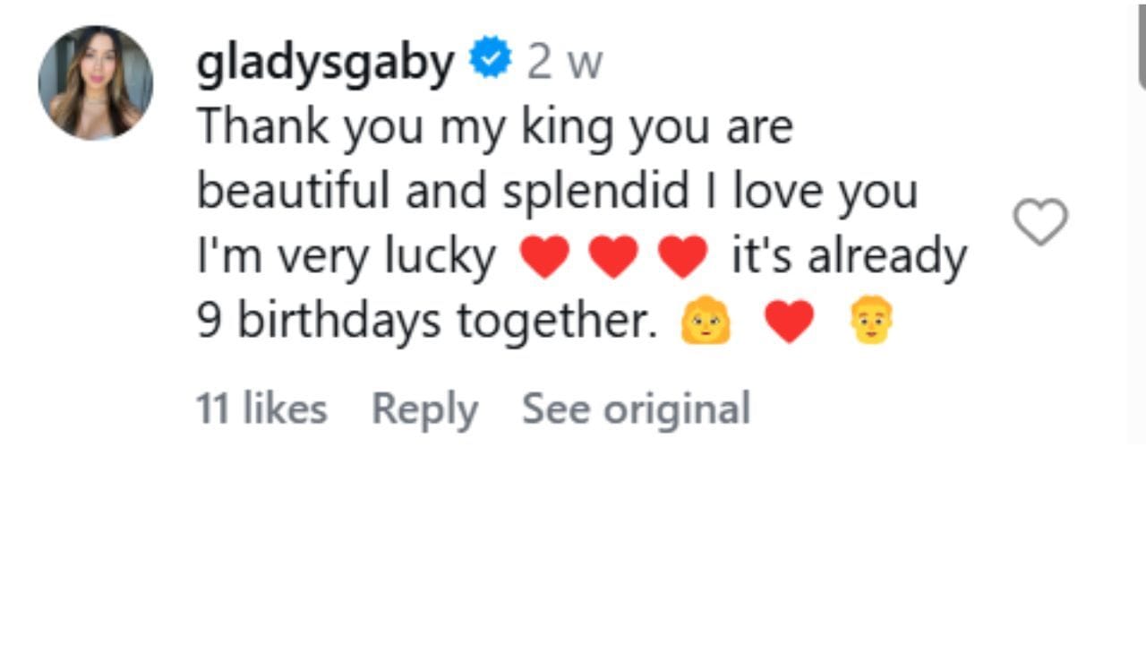 (Image source- Glady Arraez /Instagram)