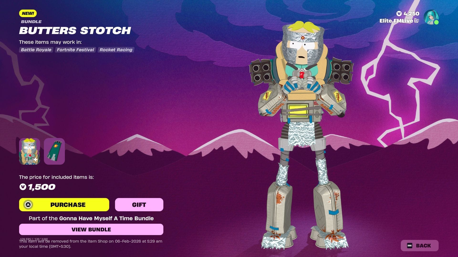 All Fortnite South Park skins