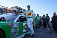 Dale Earnhardt Jr. (3) before the 2022 Cars Tour LMSC 125. Source: Getty
