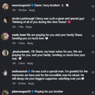 Screenshot of comments (Image Source: Instagram/shanemviii)