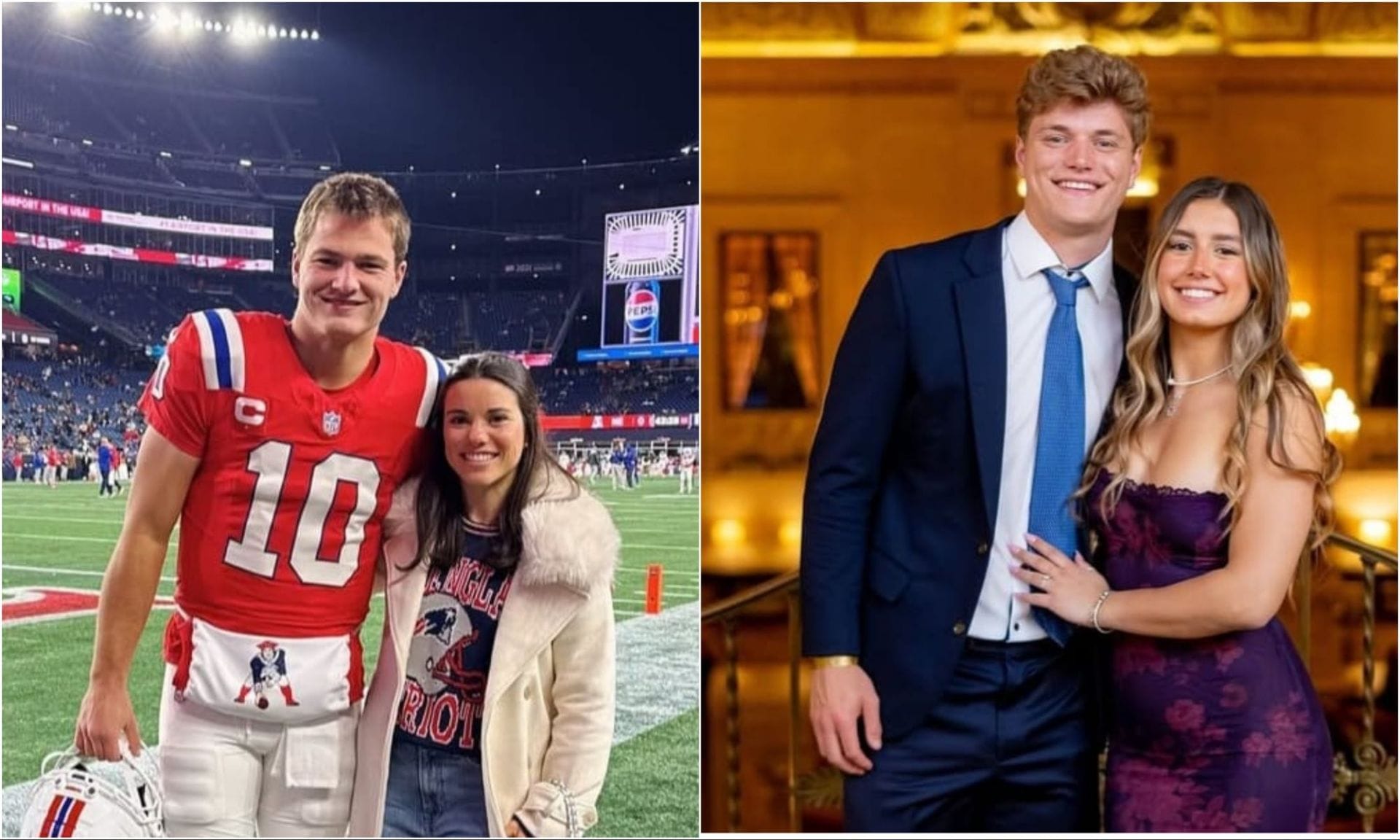 J.J. McCarthy’s fiancee Katya Kuropas drops 2-word message as Drake Maye’s wife Ann Michael swoons over Patriots QB reaching Super Bowl
