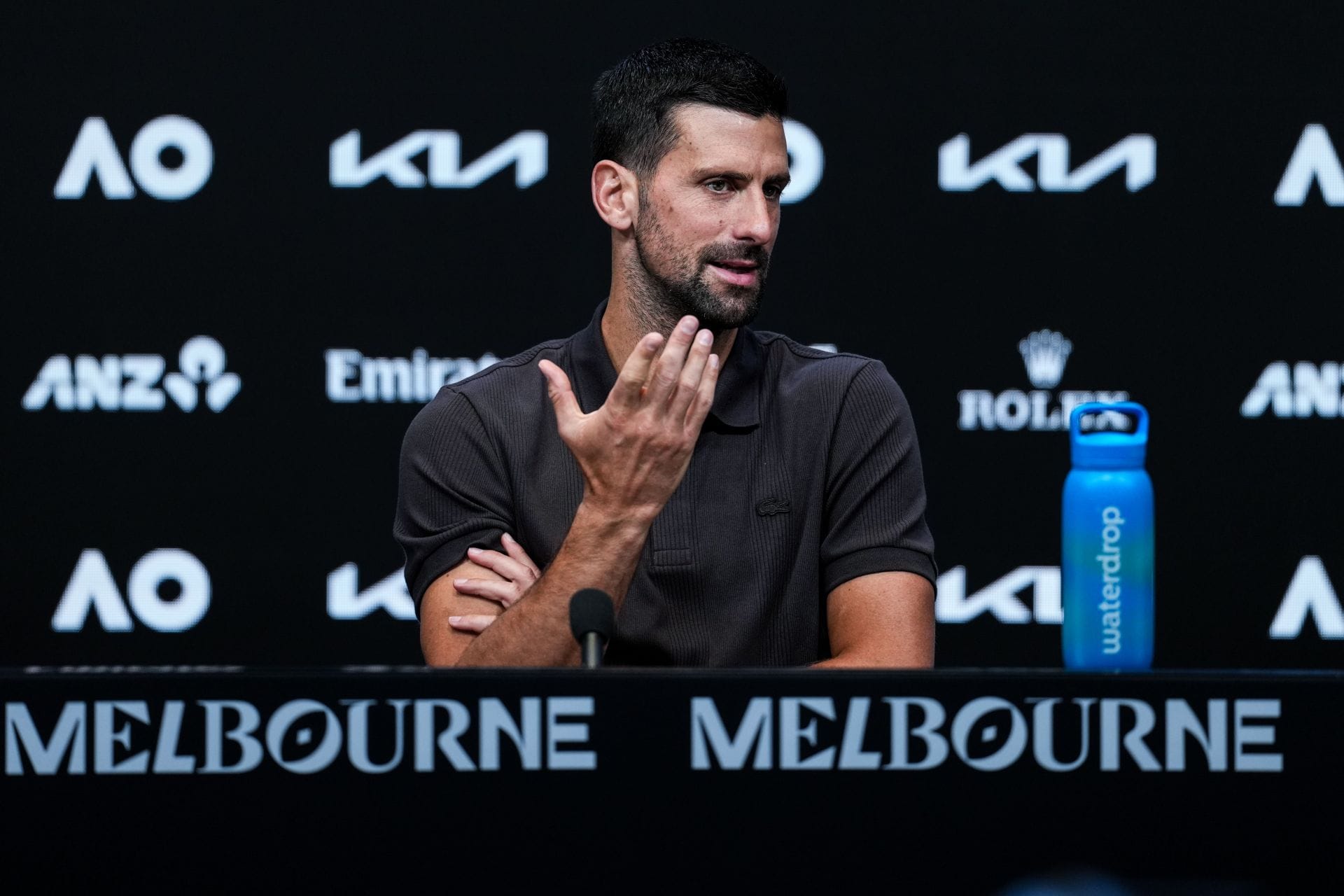 Novak Djokovic at the 2026 Australian Open (Image Source: Getty) 