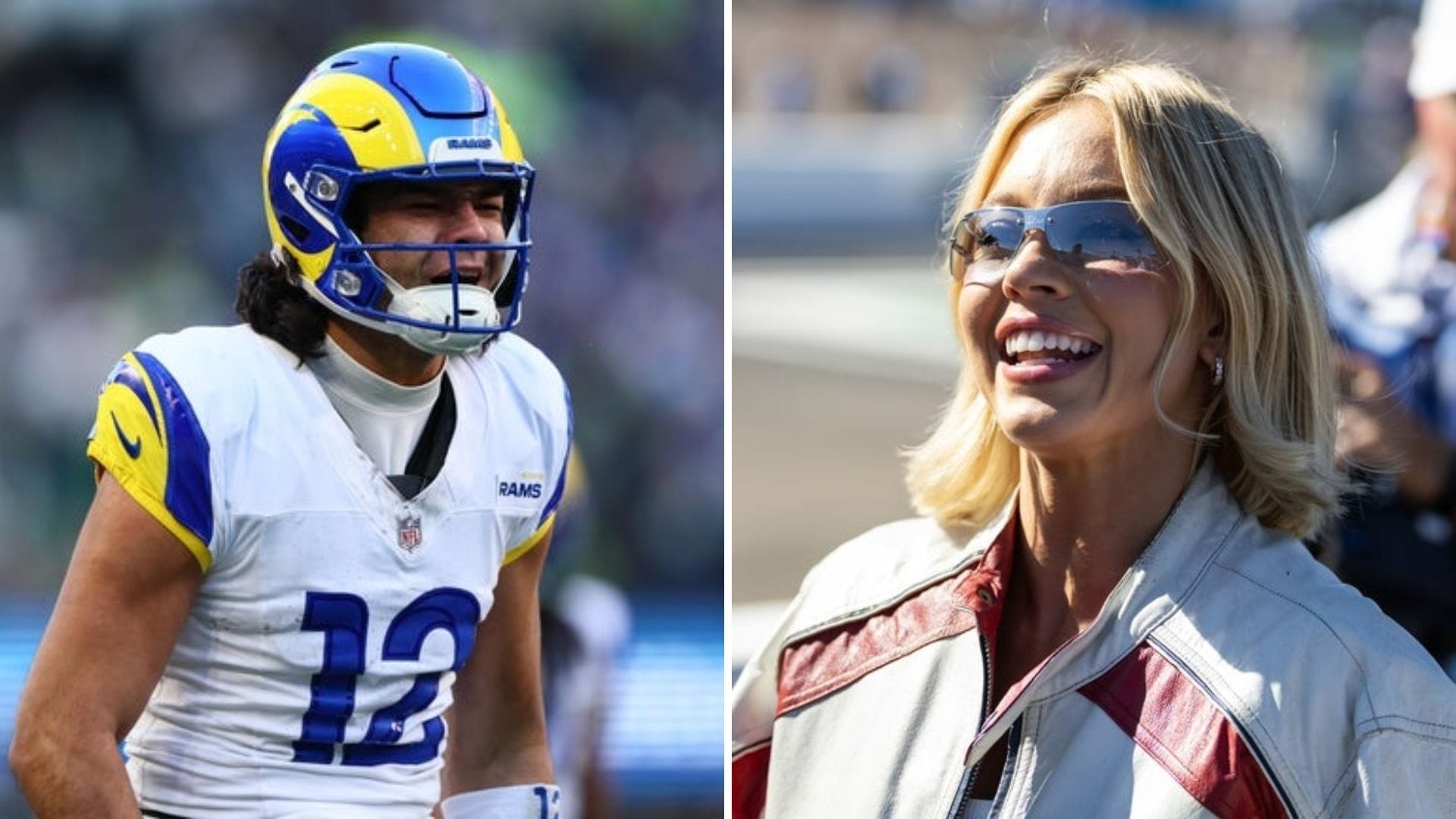 Puka Nacua and Sydney Sweeney (Credits: Imagn)