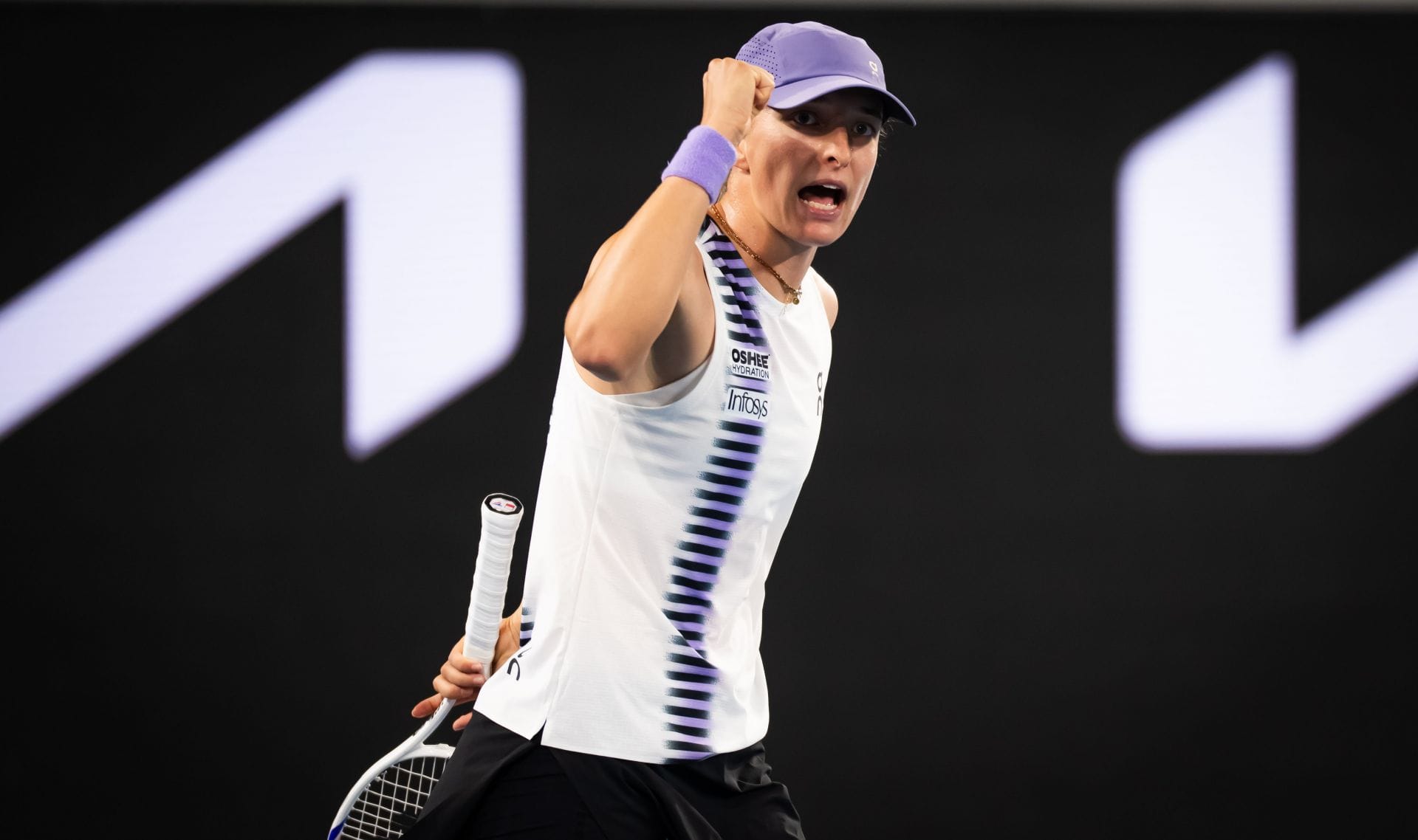 Swiatek at the 2026 Australian Open (Image Source: Getty)