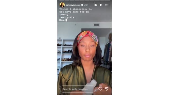 Kayla's proclamation about a future relationship. (Credit: @iamkaylanicole)