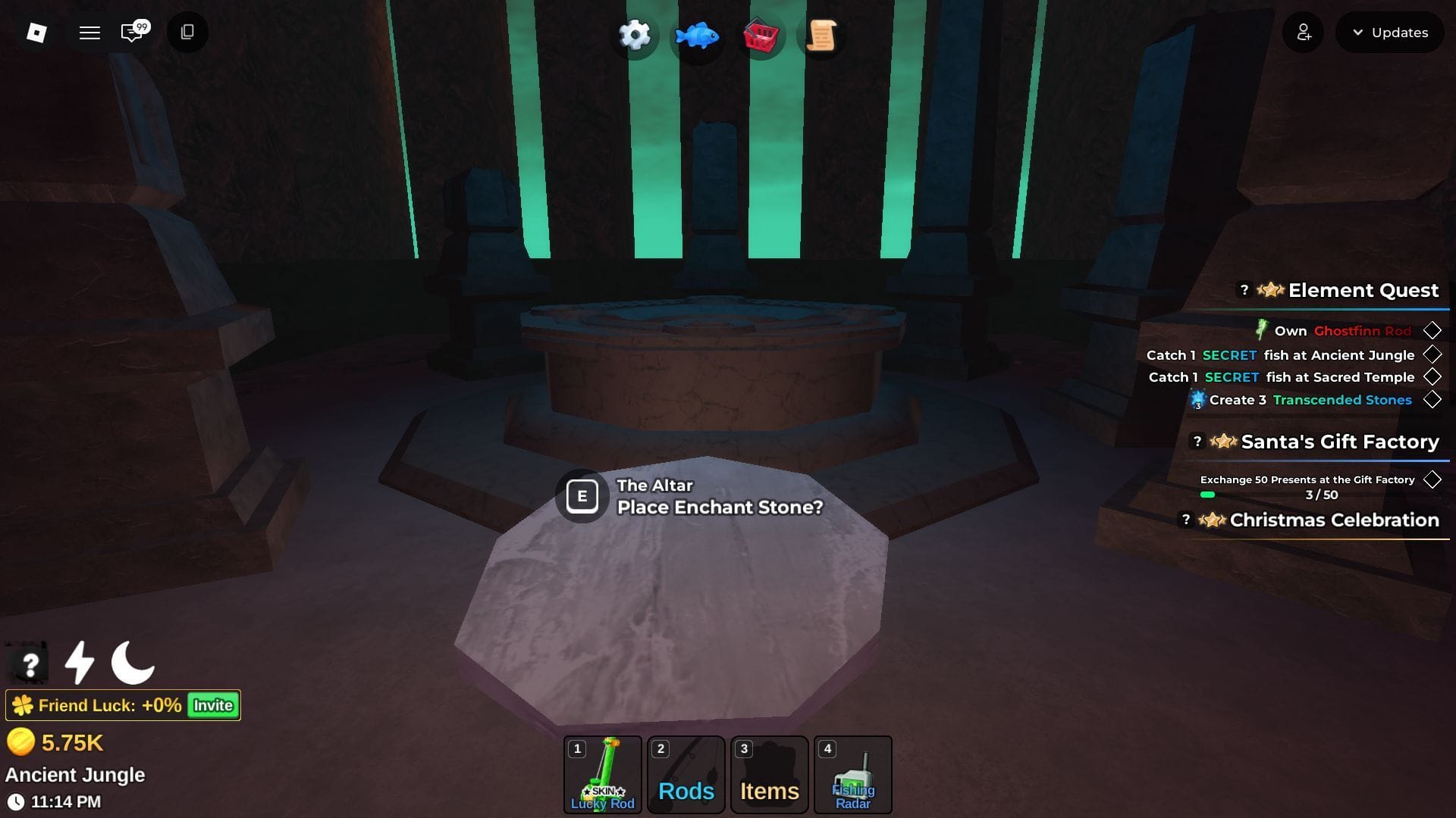 The Double Enchantment Altar (Image via Roblox)