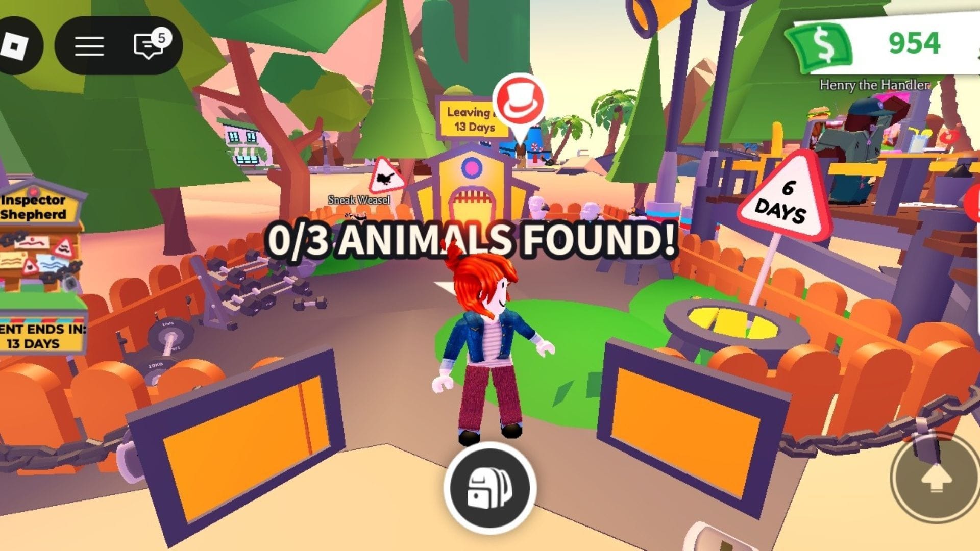 Missing Pets activity hub in Adopt Me (Image via Roblox)