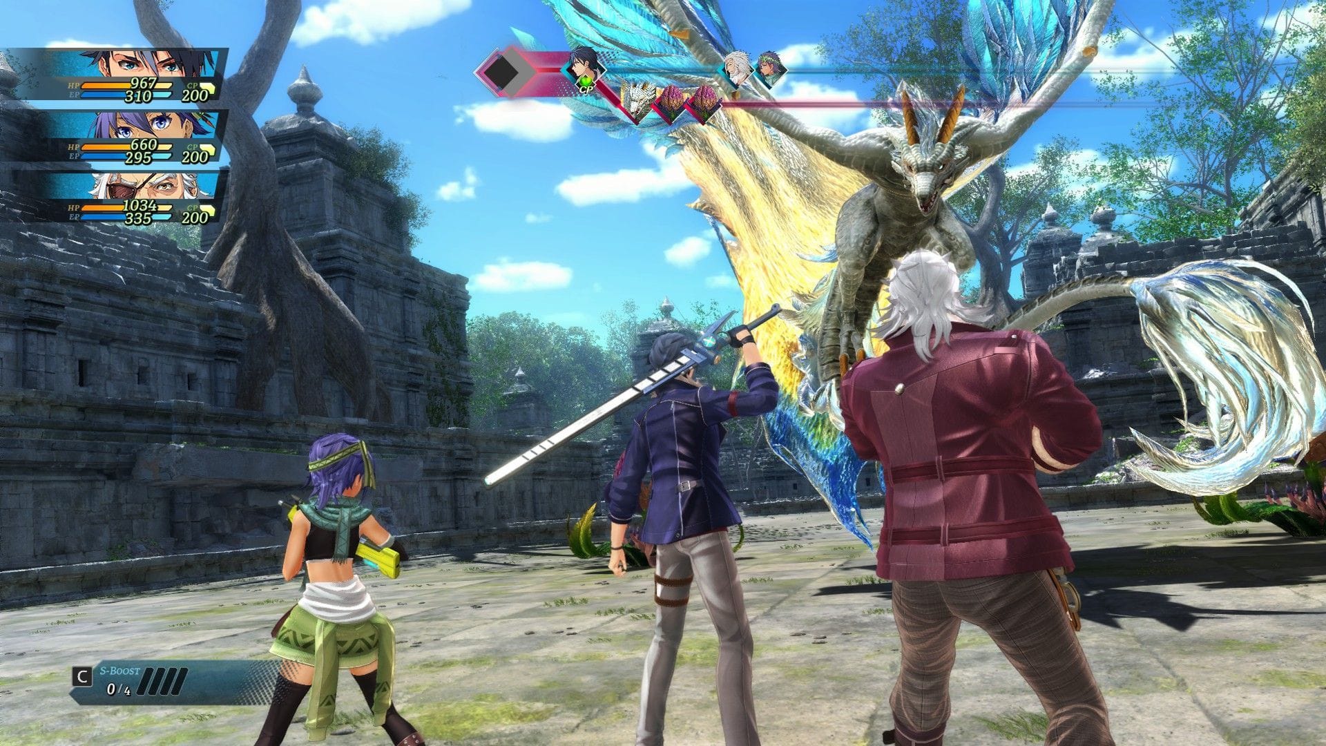 The turn-based arena (Image via Nihon Falcom)