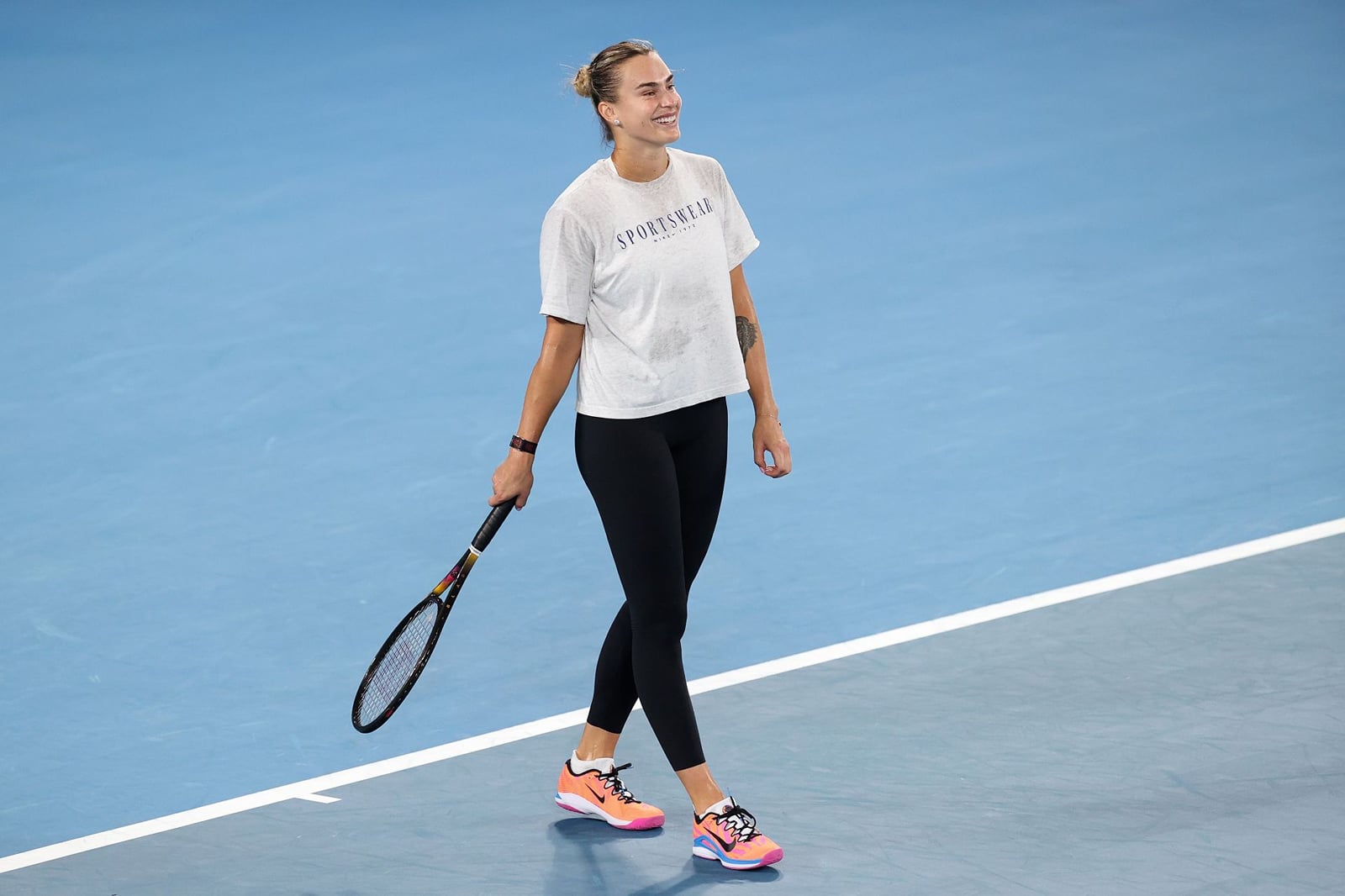 Aryna Sabalenka's country, why there is no flag next to her name at
