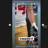 George Kittle et sa femme Claire/@clairekittle