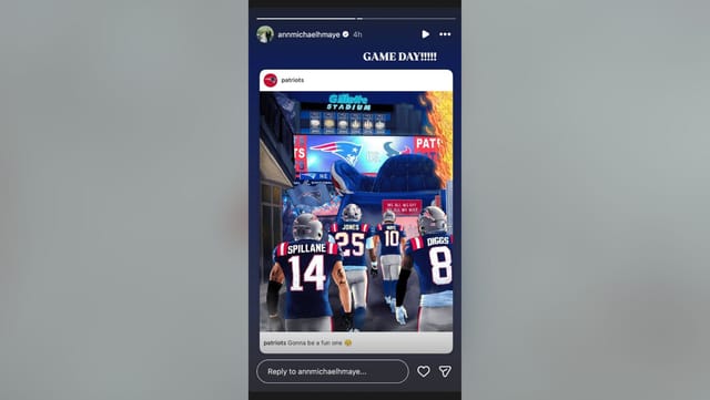 Drake Maye's wife Ann Michael cheered for Patriots (Image Credit: Michael/IG)