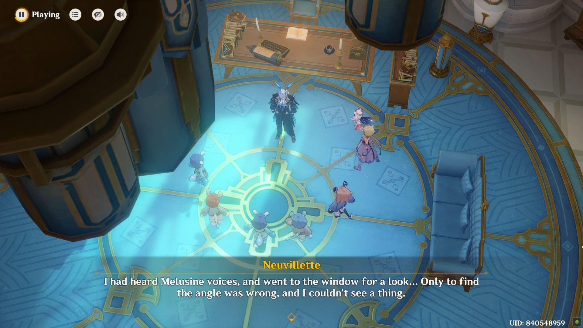 Go to the Palais Mermonia (Image via HoYoverse)